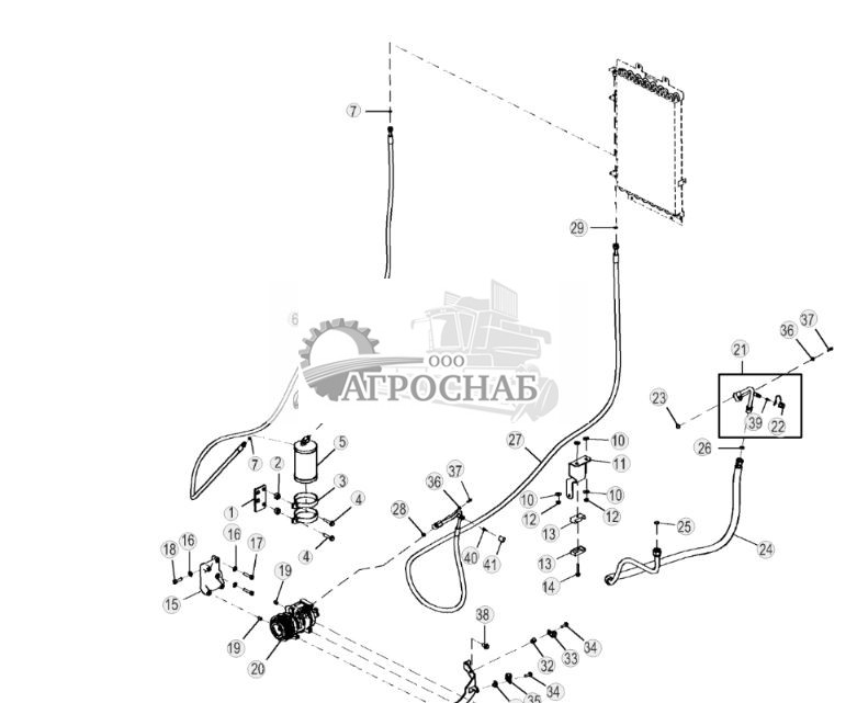 Шланги кондиц. воздуха (Engine 6090HDW01  6090HDW04-) - ST767881 510.jpg